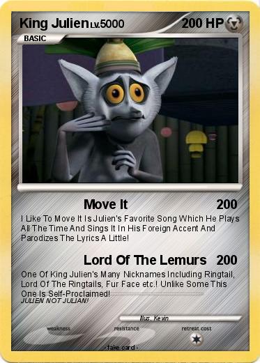 Pokemon King Julien