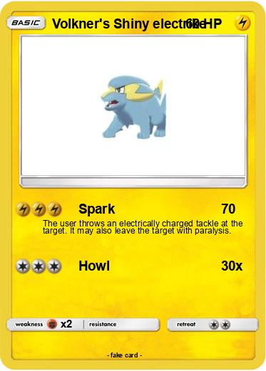 Pokemon Volkner's Shiny electrike
