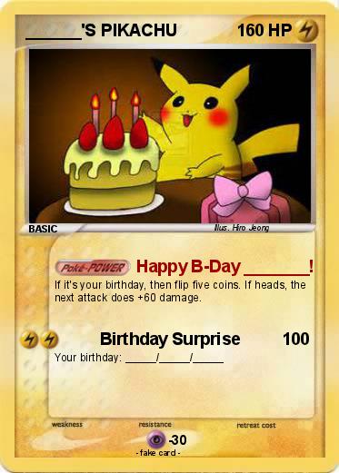 Pokemon ______'S PIKACHU