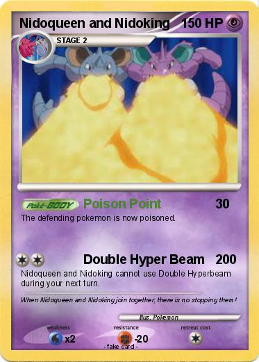 Pokemon Nidoqueen and Nidoking