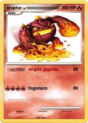 Pokemon eruptor