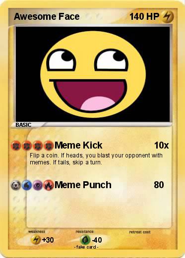 Pokemon Awesome Face