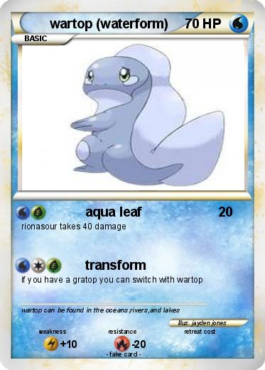 Pokemon wartop (waterform)