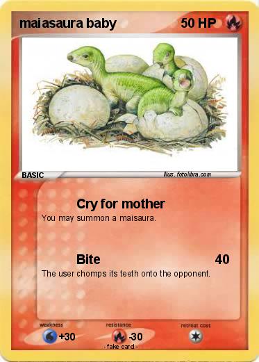 Pokemon maiasaura baby