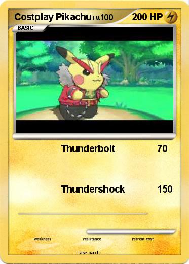 Pokemon Costplay Pikachu