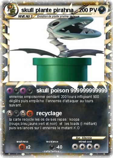 Pokemon skull plante pirahna