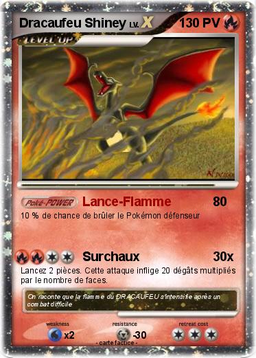 Pokemon Dracaufeu Shiney