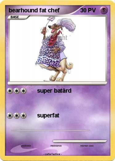 Pokemon bearhound fat chef