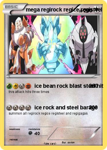 Pokemon mega regirock regice registeel