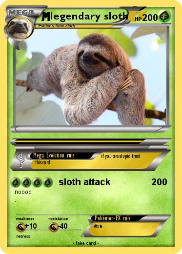 Pokemon legendary sloth