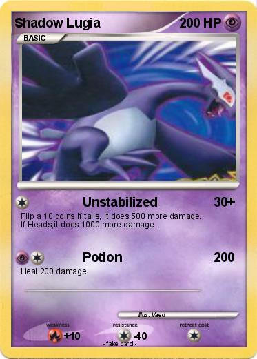 Pokemon Shadow Lugia