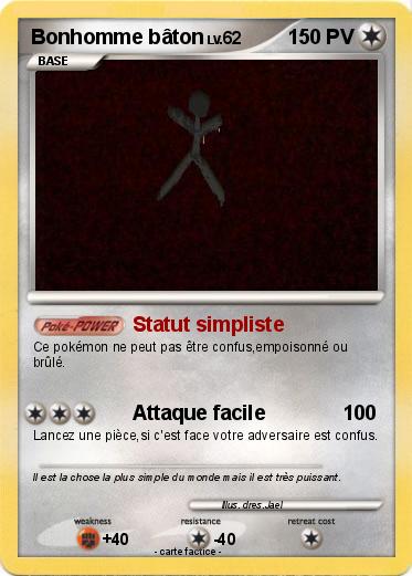 Pokemon Bonhomme bâton