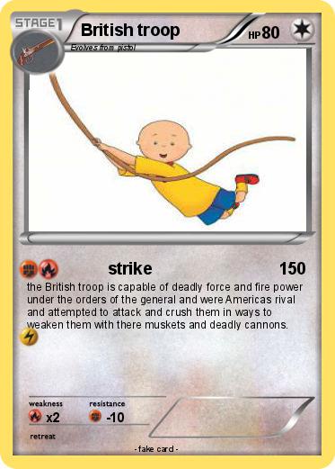 Pokemon British troop