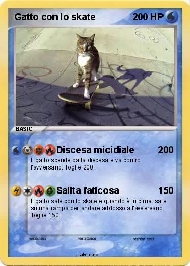 Pokemon Gatto con lo skate
