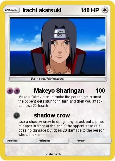 Pokemon Itachi akatsuki