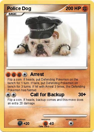 Pokemon Police Dog