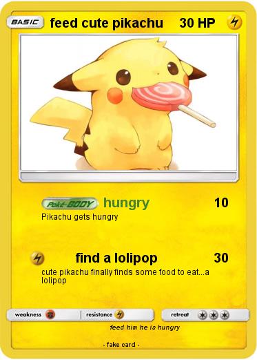 Pokemon feed cute pikachu