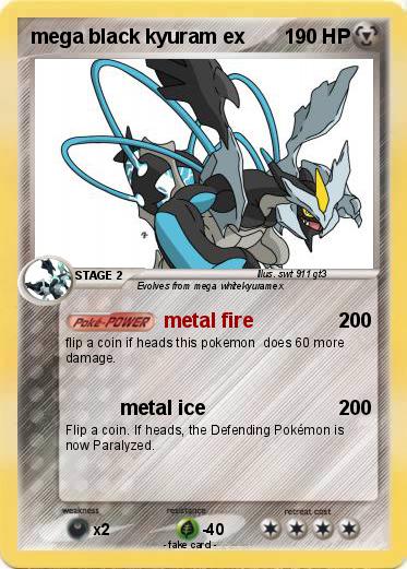 Pokemon mega black kyuram ex