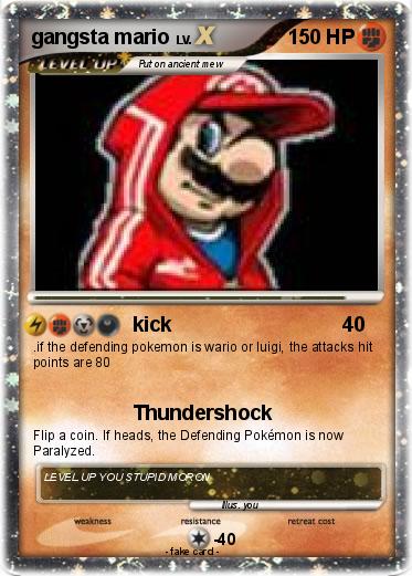 Pokemon gangsta mario