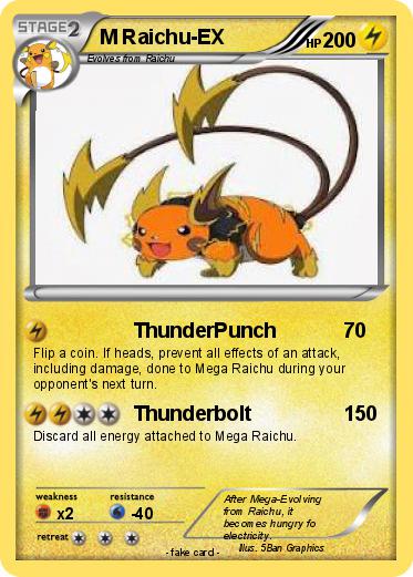 Pokemon M Raichu-EX