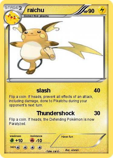 Pokemon raichu
