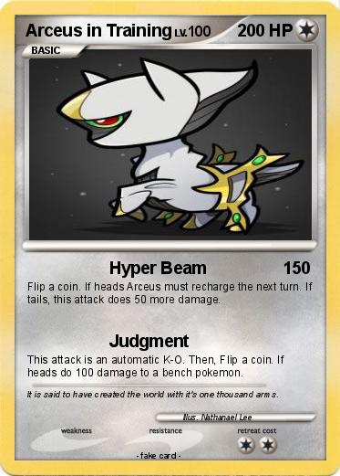 Pokemon Arceus in Training