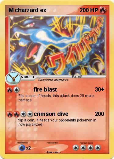 Pokemon M charzard ex