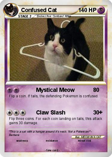 Pokemon Confused Cat