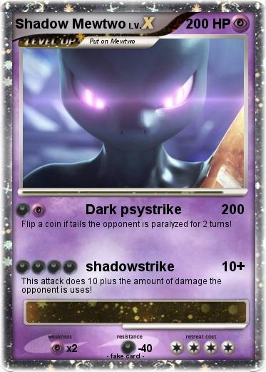 Pokemon Shadow Mewtwo