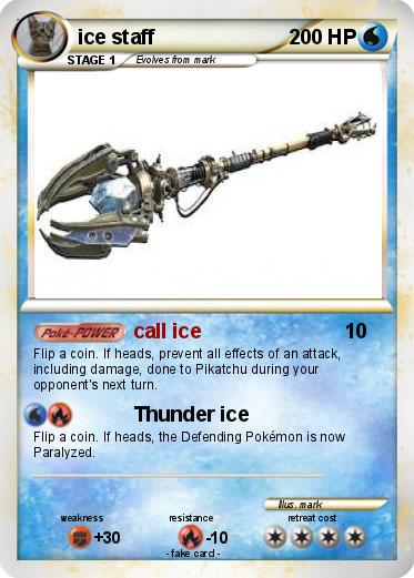 Pokemon ice staff