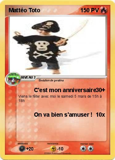 Pokemon Mattéo Toto