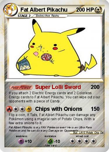 Pokemon Fat Albert Pikachu