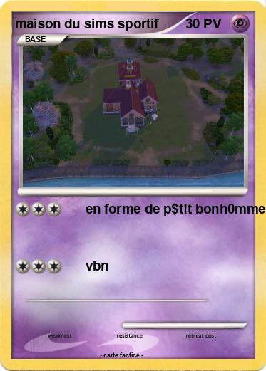 Pokemon maison du sims sportif