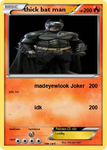 Pokemon thick bat man