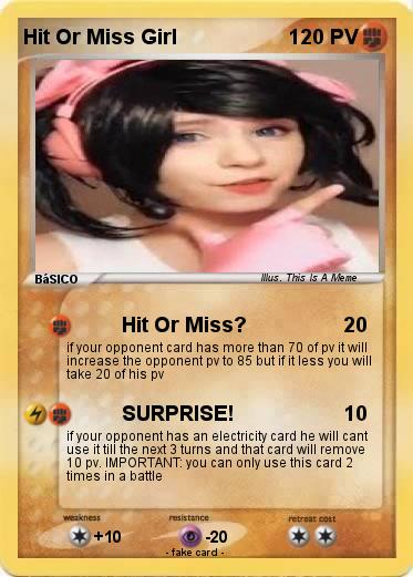 Pokemon Hit Or Miss Girl