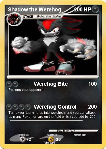 Pokemon Shadow the Werehog
