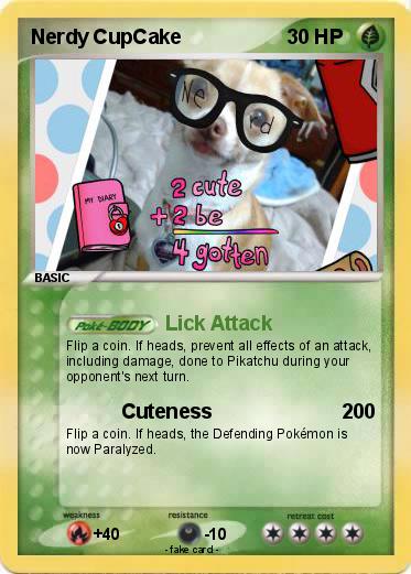 Pokemon Nerdy CupCake