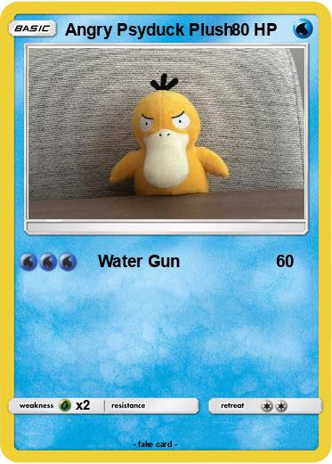 Pokemon Angry Psyduck Plush