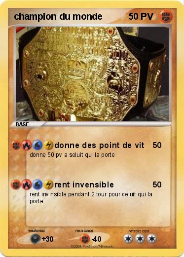 Pokemon champion du monde