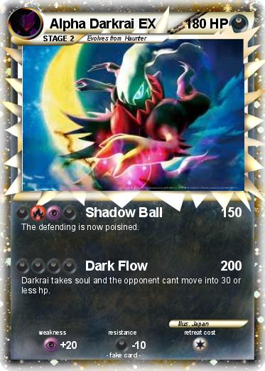 Pokemon Alpha Darkrai EX