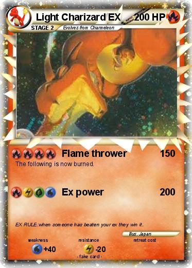 Pokemon Light Charizard EX