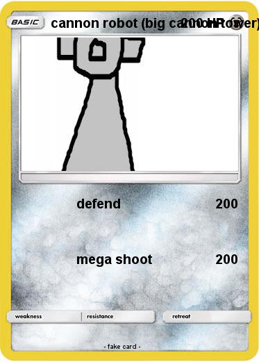 Pokemon cannon robot (big cannon tower)