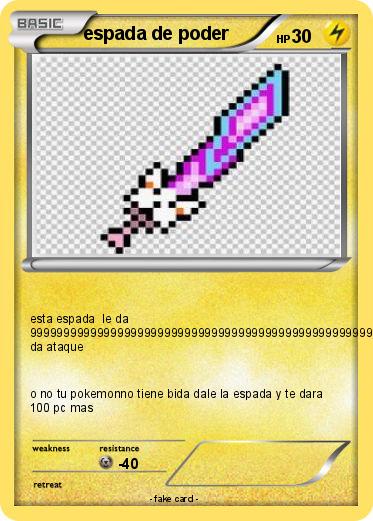 Pokemon espada de poder