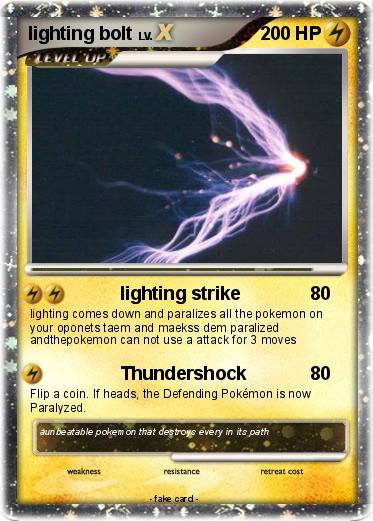 Pokemon lighting bolt