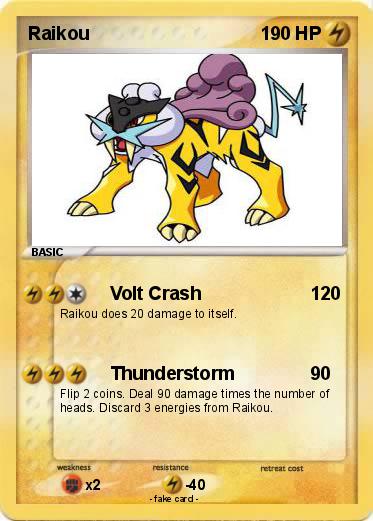 Pokemon Raikou