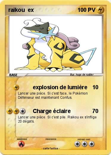 Pokemon raikou  ex