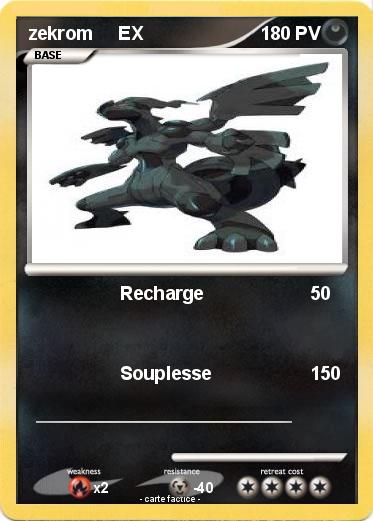 Pokemon zekrom     EX