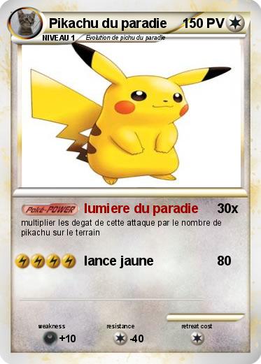 Pokemon Pikachu du paradie