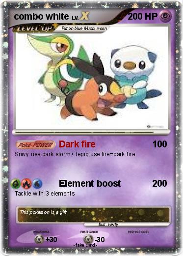 Pokemon combo white