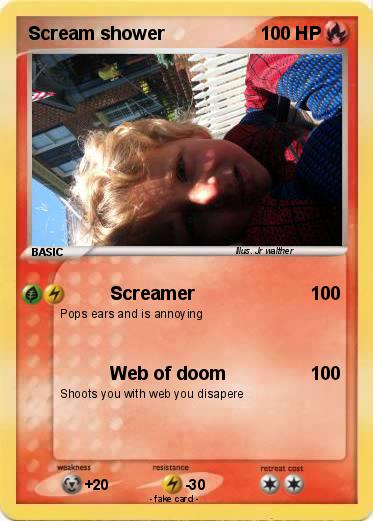 Pokemon Scream shower